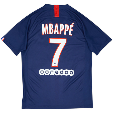 2019-20 Paris Saint-Germain Home Shirt Mbappe #7 - 7/10 - (M)