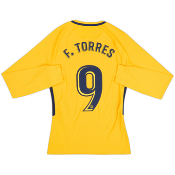 2017-18 Atletico Madrid Player Issue Away L/S Shirt F.Torres #9 - 10/10 - (S)