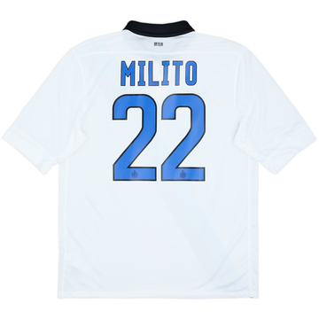 2011-12 Inter Milan Away Shirt Milito #22 - 10/10 - (L)