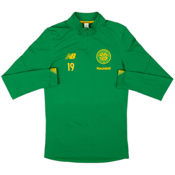 2019-20 Celtic New Balance Player Issue 1/4 Zip Drill Top #19 - 9/10 - (S)