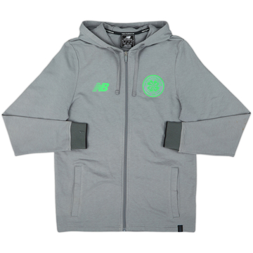 2017-18 Celtic New Balance Hooded Sweat Top - 7/10 - (S)