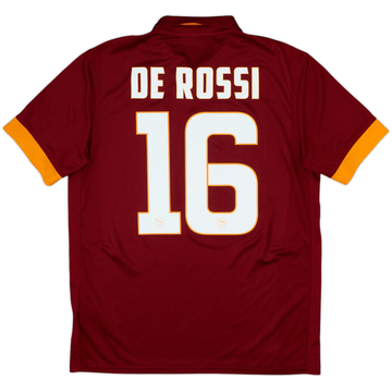2014-15 Roma Home Shirt De Rossi #16 - 6/10 - (M)