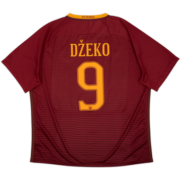 2016-17 Roma Home Shirt Dzeko #9 - 9/10 - (XXL)
