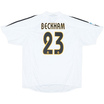 2004-05 Real Madrid Home Shirt Beckham #23 - 8/10 - (L)