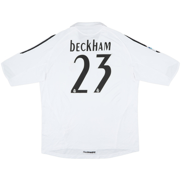 2005-06 Real Madrid Home Shirt Beckham #23 - 10/10 - (XXL)
