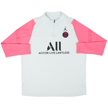 2021-22 Paris Saint-Germain Nike/Jordan 1/4 Zip Drill Top - 7/10 - (XXL)