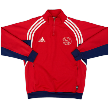 2000-01 Ajax adidas 1/4 Zip Track Jacket - 8/10 - (XL.Boys)