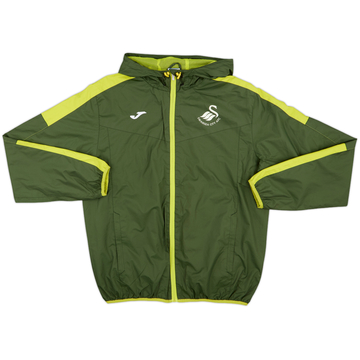 2020-21 Swansea City Joma Hooded Rain Jacket - 8/10 - (L)