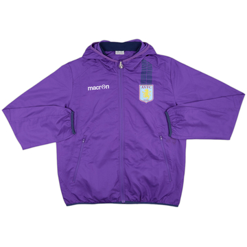 2013-14 Aston Villa Macron Hooded Track Jacket - 7/10 - (XL)