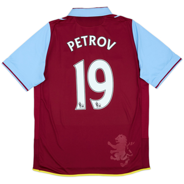 2012-13 Aston Villa Home Shirt Petrov #19 - 6/10 - (S)