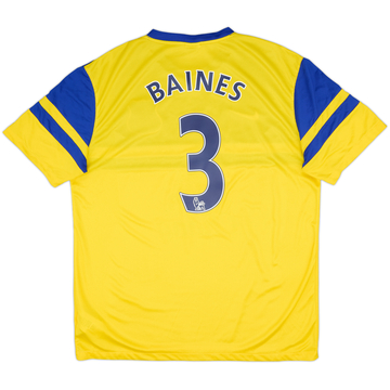 2013-14 Everton Away Shirt Baines #3 - 8/10 - (XL)