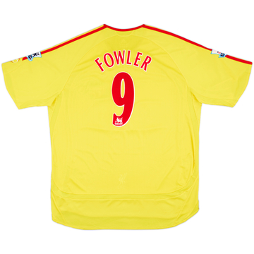 2006-07 Liverpool Away Shirt Fowler #9 - 7/10 - (XL)