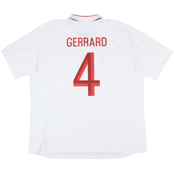 2012-13 England Home Shirt Gerrard #4 - 8/10 - (3XL)