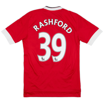 2015-16 Manchester United Home Shirt Rashford #39 - 6/10 - (XS)