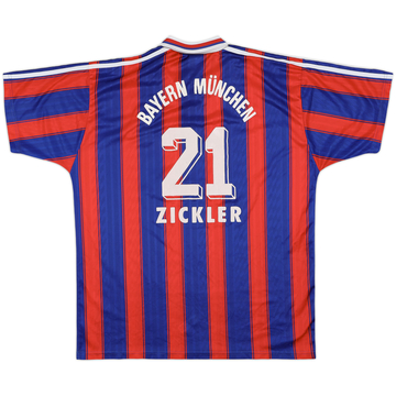 1995-97 Bayern Munich Home Shirt Zickler #21 - 5/10 - (XL)
