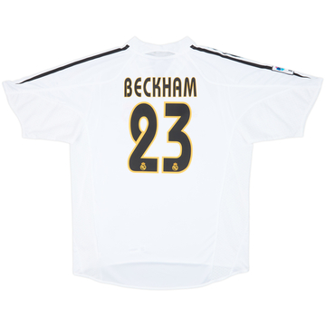 2004-05 Real Madrid Home Shirt Beckham #23 (L)
