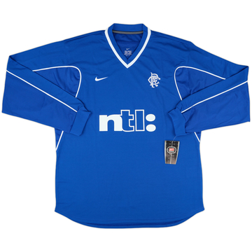 1999-01 Rangers Player Issue Home L/S Shirt (L)