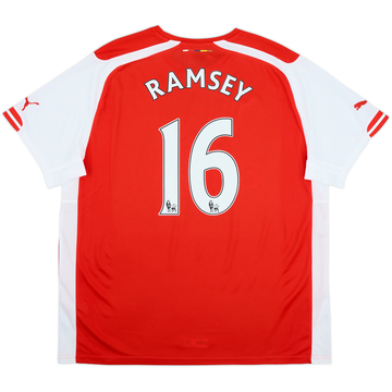 2014-15 Arsenal Home Shirt Ramsey #16 (XXL)