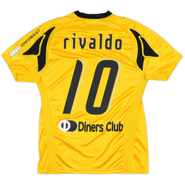 2007-08 AEK Athens Home Shirt Rivaldo #10 (L)
