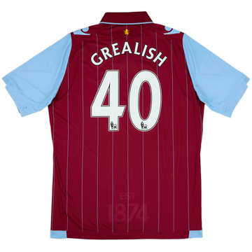 2014-15 Aston Villa Home Shirt Grealish #40 (XL)