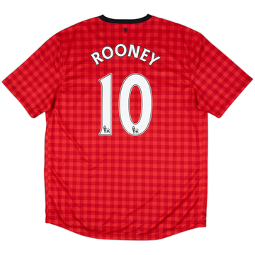 2012-13 Manchester United Home Shirt Rooney #10 (XL)