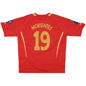 2005-06 Liverpool CL Home Shirt Morientes #19 - 5/10 - (XXL)