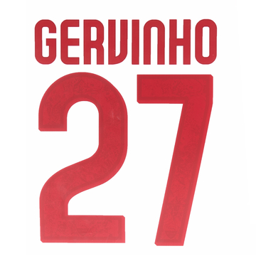 2015-16 Roma Away Gervinho #27 Name Set