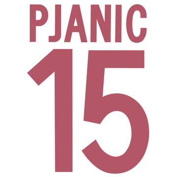 2012-13 Roma Away Pjanic #15 Name Set