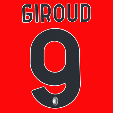 2023-24 AC Milan Home Giroud #9 Name Set