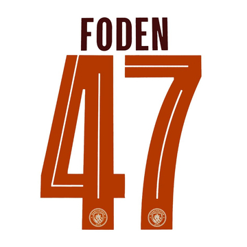 2023-24 Manchester City Away Cup Foden #47 Kids Name Set