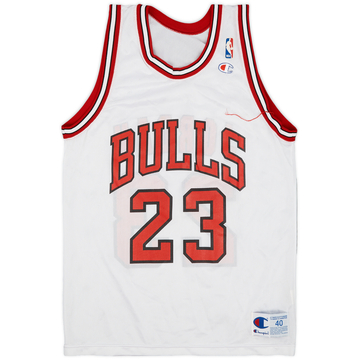 1991-93 Chicago Bulls Jordan #23 Champion Home Jersey - 9/10 - (M)
