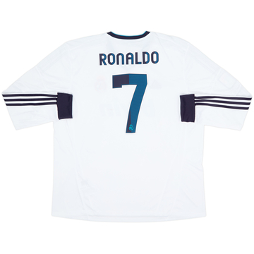 2012-13 Real Madrid Home L/S Shirt Ronaldo #7 (XXL)