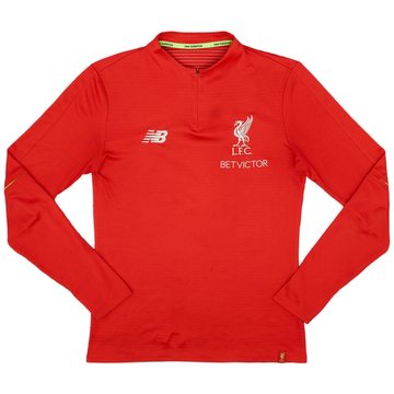 2018-19 Liverpool New Balance 1/4 Zip Training Top - 8/10 - (M)