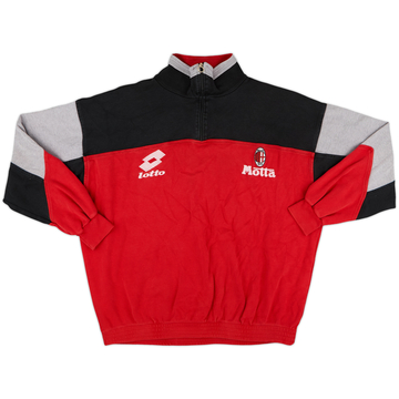 1993-94 AC Milan Lotto 1/4 Zip Track Jacket - 6/10 - (S)
