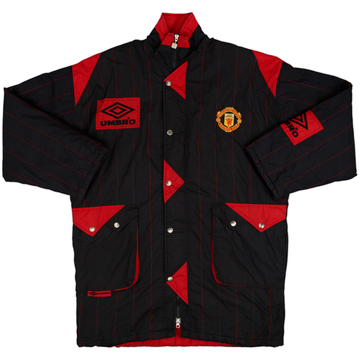 1992-93 Manchester United Umbro Padded Bench Coat - 10/10 - (XL)