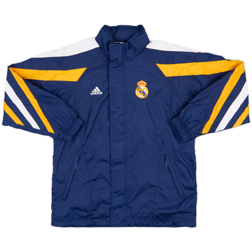 1998-99 Real Madrid adidas Hooded Rain Jacket - 8/10 - (M.Boys)