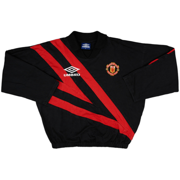 1992-93 Manchester United Umbro Drill Top - 8/10 - (L)