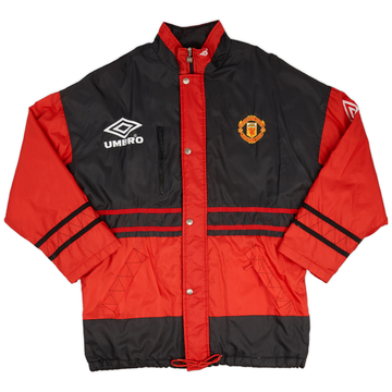 1992-93 Manchester United Umbro Padded Bench Coat - 9/10 - (L)
