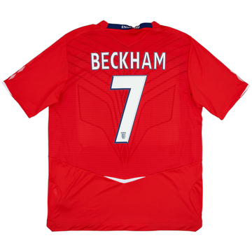 2008-10 England Away Shirt Beckham #7 (XL)