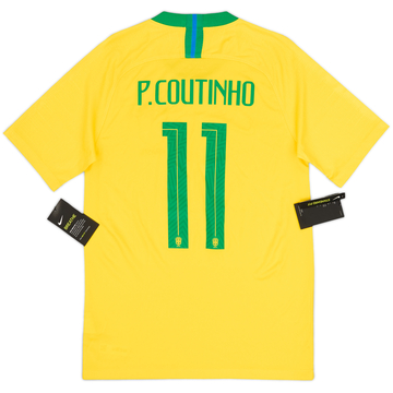 2018-19 Brazil Home Shirt Coutinho #11 (S)