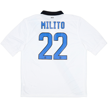 2011-12 Inter Milan Away Shirt Milito #22 (XL)