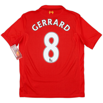 2012-13 Liverpool Home Shirt Gerrard #8 (XL.Boys)