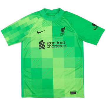 2021-22 Liverpool GK S/S Shirt - 6/10 - (XL.Boys)