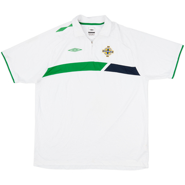 2007-08 Northern Ireland Umbro 1/4 Zip Polo Shirt - 9/10 - (XXL)