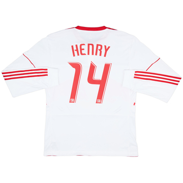 Camiseta de local auténtica de manga larga del New York Red Bulls 2010 Henry #14 - 9/10 - (XL)