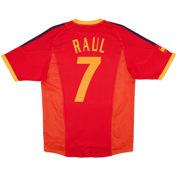 2002-04 Spain Home Shirt Raul #7 - 9/10 - (L)
