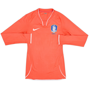 2008-10 South Korea Player Issue Home L/S Shirt - 8/10 - (L)