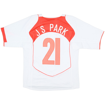 Camiseta de visitante de Corea del Sur 2004-06 J S Park #21 - 6/10 - (M)
