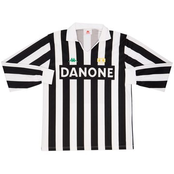 1992-94 Juventus Basic Home L/S Shirt - 8/10 - (XL)
