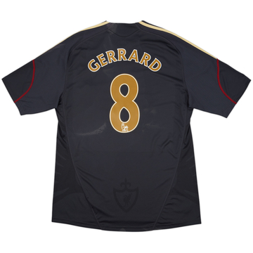 2009-10 Liverpool Away Shirt Gerrard #8 - 7/10 - (L)